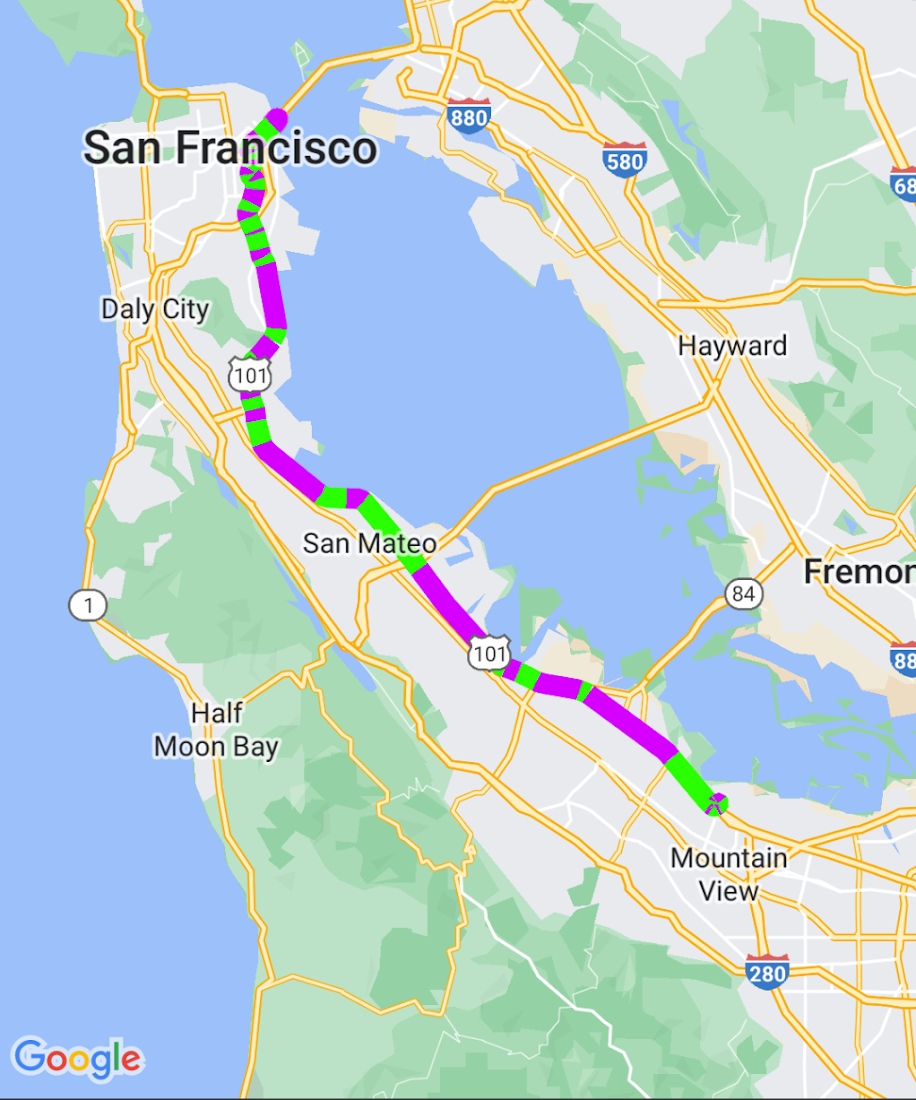 Multicolored Polylines