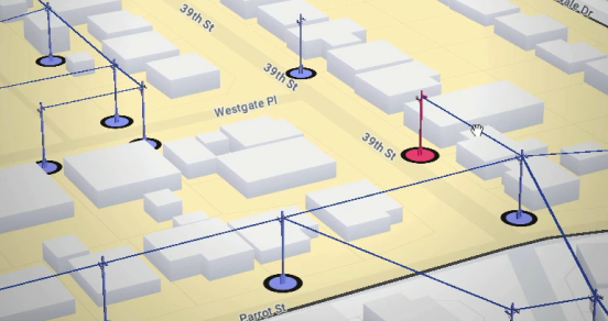 3D digital street map